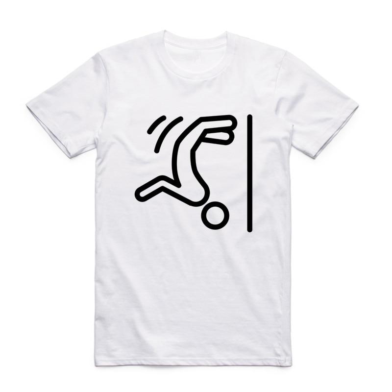 Buy Summer Fashion Men Print Parkour White T Shirt Cool Short Sleeves O