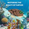 1091PCS Sea Turtle Underwater World Scene Building Blocks Animal Model Bricks Desktop Decoration Kids Educational Toys Gifts