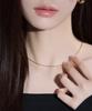 Goldndear 14Kgp Daily Simple Snake Chain Necklace