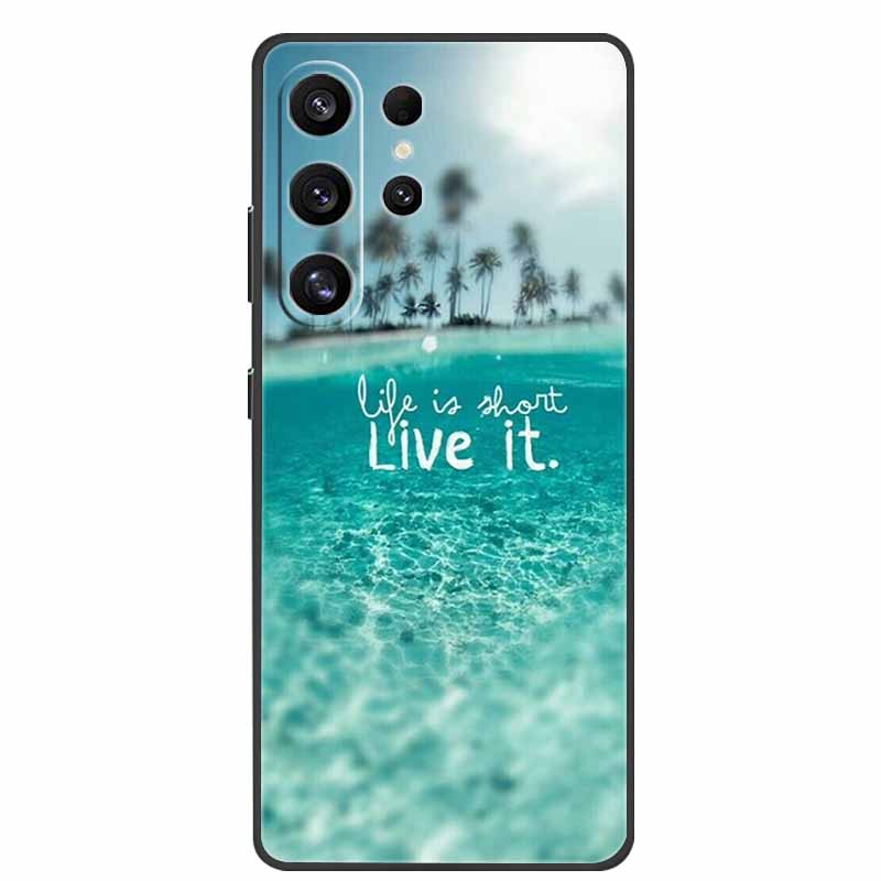 For Samsung Galaxy S26 Ultra Case Bumper Starry Sky Soft Silicone TPU Back Cover for Samsung S26 Ultra Phone Case Cute Cat Cover