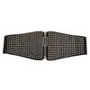Small Flat Multiple Nail Zipper Waist Seal Waistband With Rivets Belt Black