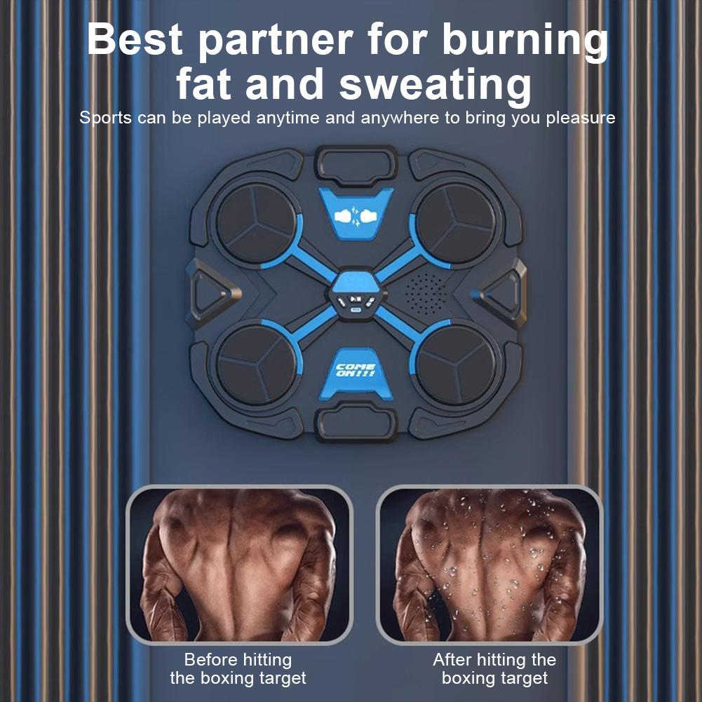 New Music Boxing Machine Adult/Kids Smart BT Sports Fitness Decompression Boxing Trainer Home Exercise Response Training Boxing