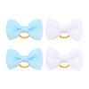 Puppy Dog Hair Bows with Rubber Bands Handmade Small Bowknot Dog Hair Accessories Pet Grooming Supplies