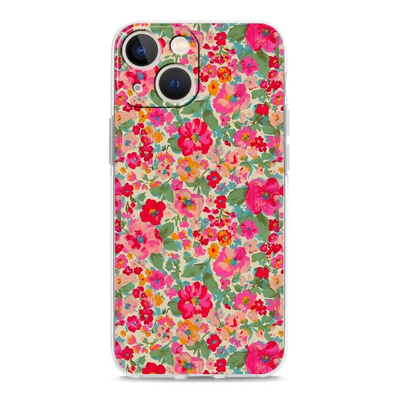 Handyhülle Für iPhone 17 Hüllen iPhone Air 16 15 12 13 14 Pro Max 7 8 Plus 16Pro iPhone11 Klare Weiche Hülle Blumenkunst