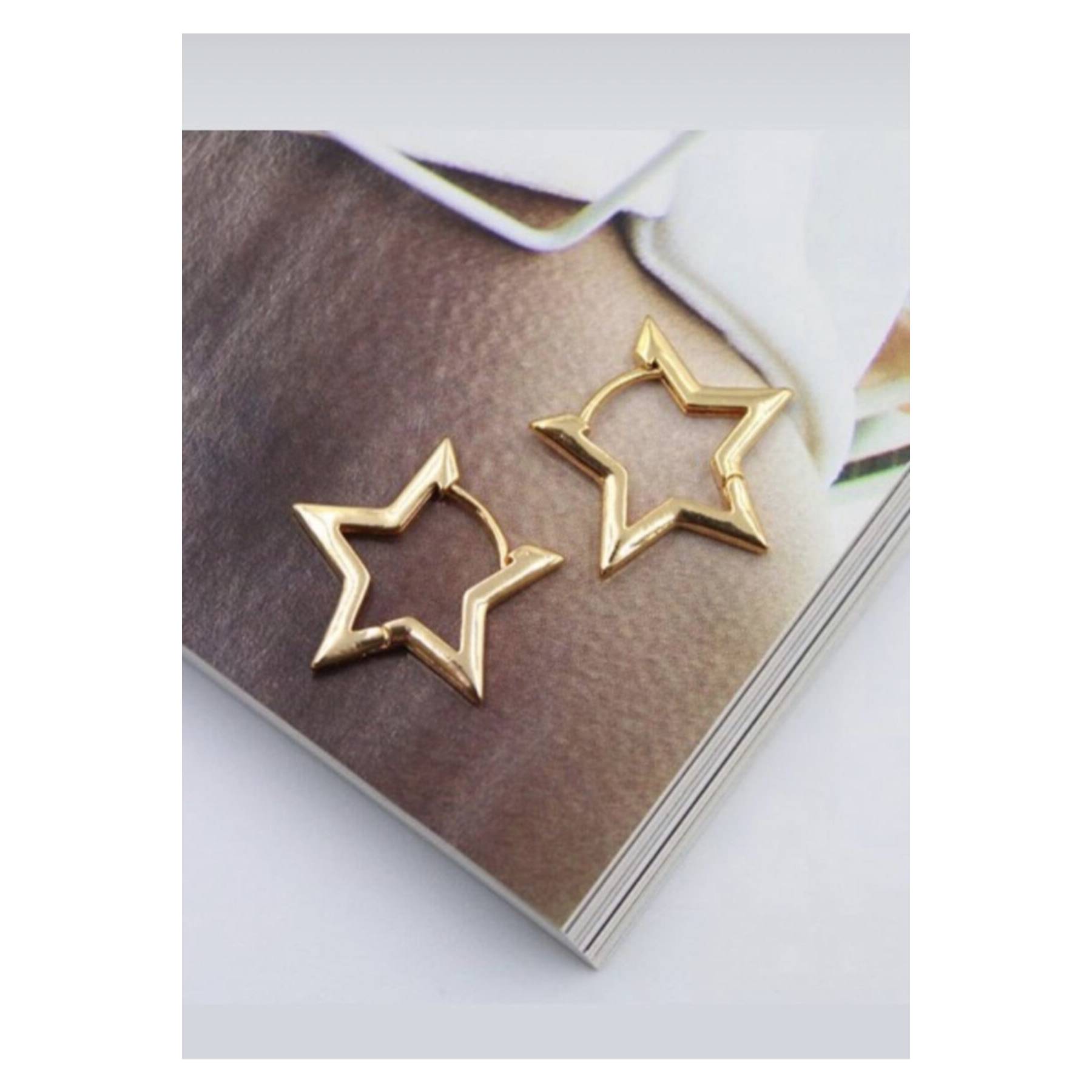 

Steel Star Earrings