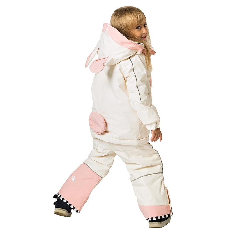 Vinter Barnesett VALIANLY Snødress Varme Skisett Jenter Skidress Skijakke Bukser Vanntette Vinterbarneklær