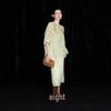 LANCY Women's Mulberry Silk Pine Branch Blouse