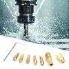 7 Pcs 0.5 3mm Electric Drill Bit Collet Micro Twist Drill Chuck Tool Adapter (3.17mm )