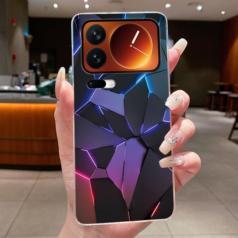 Fashion Night Owl Pattern Phone Case For Xiaomi 17 Pro Xiaomi 17 Pro Max Transparent TPU Soft Cover Shockproof Couple Shell