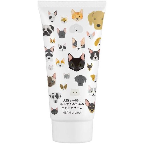 Hand cream for people who live with dogs and cats [Ingredients safe even if dogs and cats lick it] For dog and cat owners 60g Additive-free