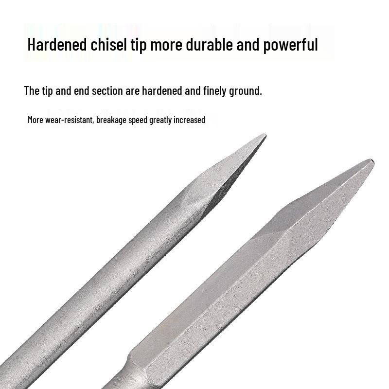 Two-Flute Round Shank Concrete Drill Bit for Light Electric Hammer (150-1000mm)