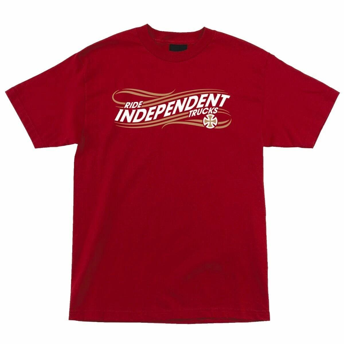 Independent Trucks WHIP Skateboard T Shirt CARDINAL RED XXXXL