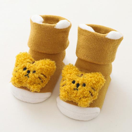 1 Paar elastische, dickere Babysocken aus Baumwolle, schöne, gut gewebte Kleinkindsocken für zu Hause