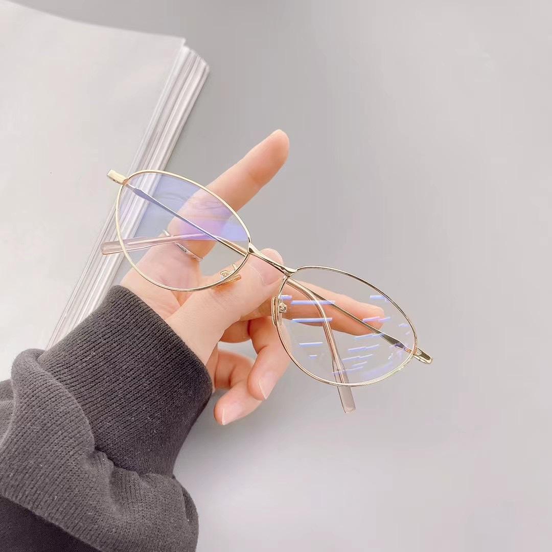 

2026 new retro old money wind full frame gold wire glasses women and men high texture anti-blue light metal glasses niche anti-blue light flat glasses [0 degrees] золотой