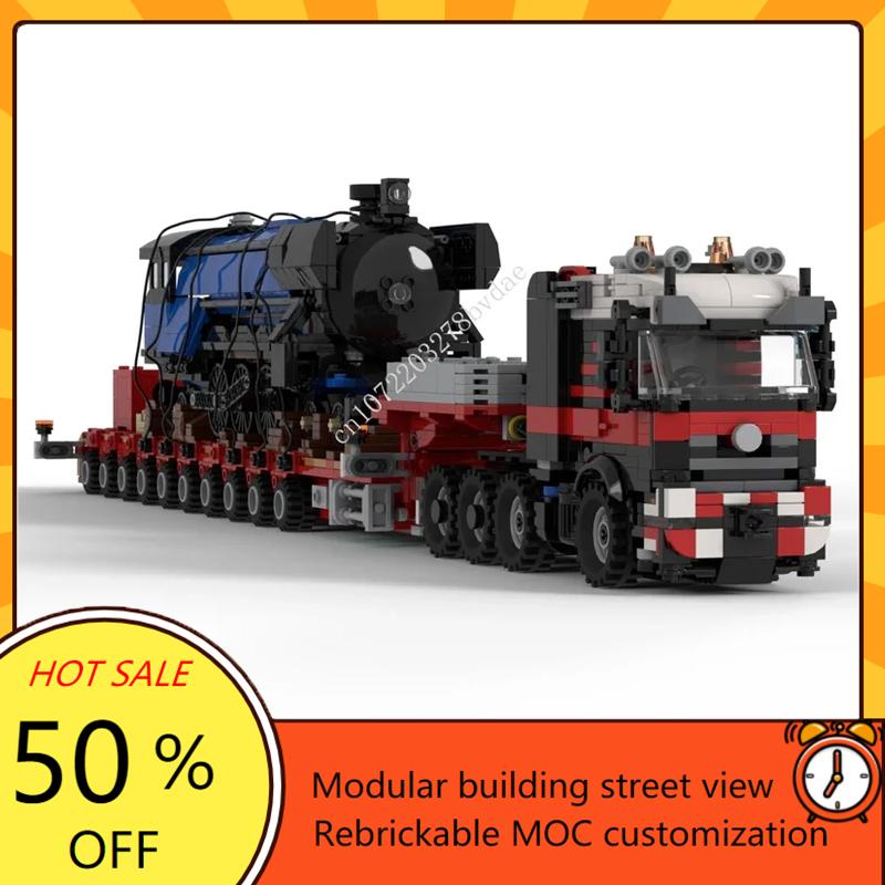 2394PCS High-Tech MOC 8x4 Semi-Tractor Model Custom Puzzles Technology Sets DIY Creative Assembly Education Toys Birthday Gifts