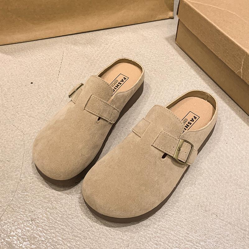 Damen Hausschuhe Dicke Sohle Plateau Sandalen Lässige Mädchen Clogs Höhenerhöhung Sommer Geschlossene Zehenpartie Offene Ferse Schuhe Übergröße