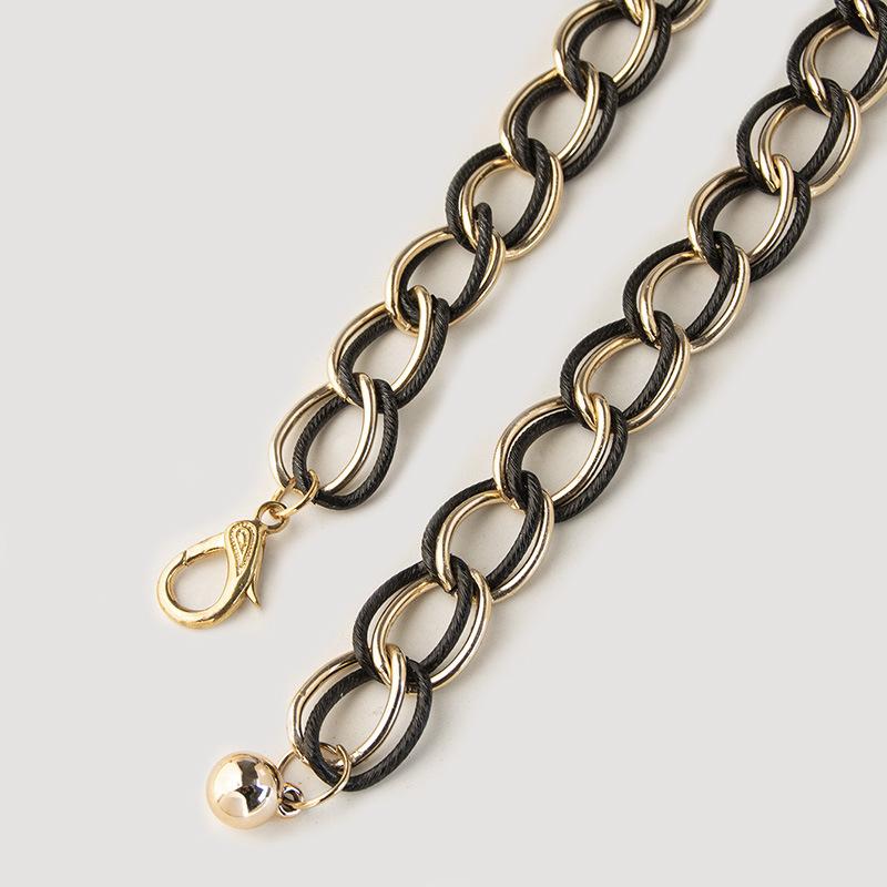 New Women's Double Chain Casual Versatile Waist Chain Metal Fashion Young Street Women's Waist Chain