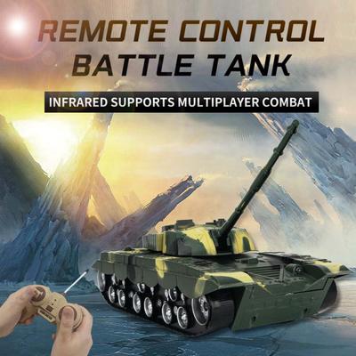 1:32 RC bojový tank Těžký velký interaktivní dálkový ovladač Autíčko Caterpillar Light Music Outdoor Terénní elektrické hračky