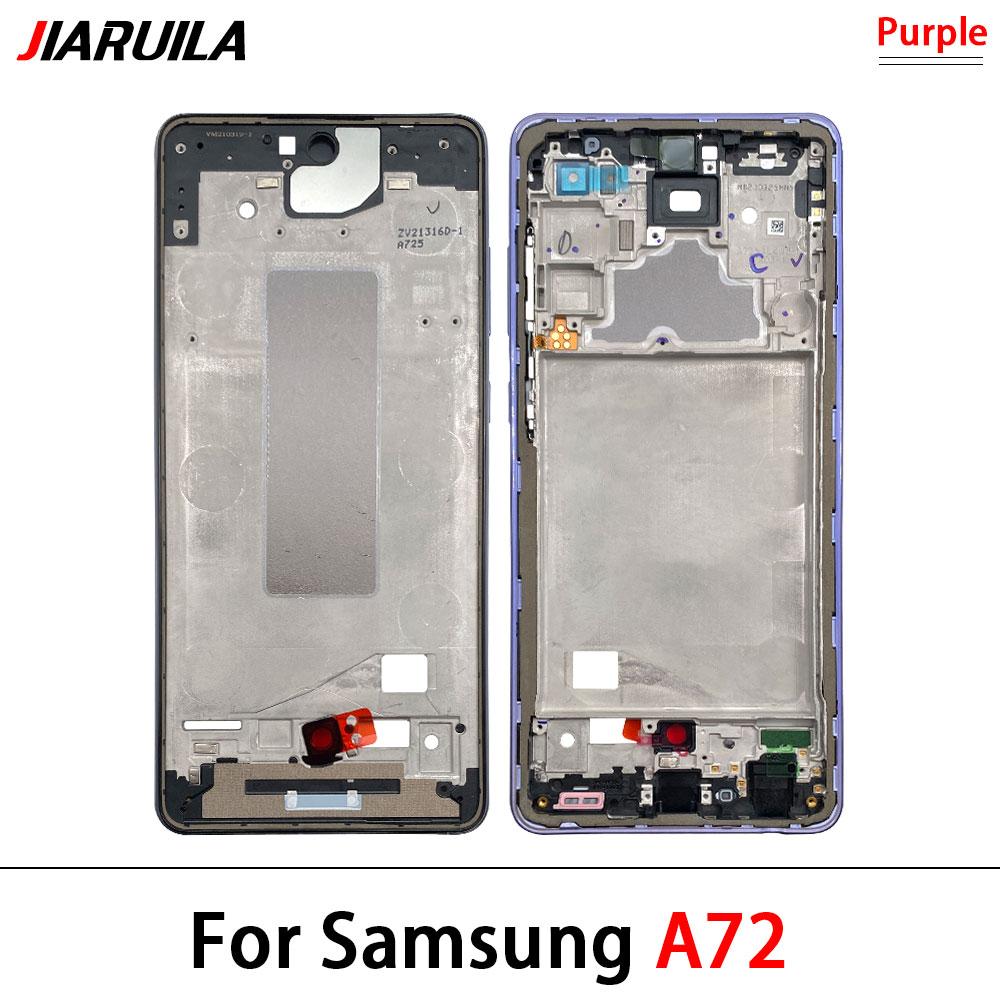 New Front Housing LCD Display Frame For Samsung A02 A02s A12 A22 A32 A52 A52s A72 4G 5G Housing Middle Frame Bezel Plate Cover