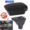 For Fiat Panda II 2 Armrest Box Arm Elbow Rest Center Console Storage box USB Port Interior Dedicated Retrofit Car Accessories