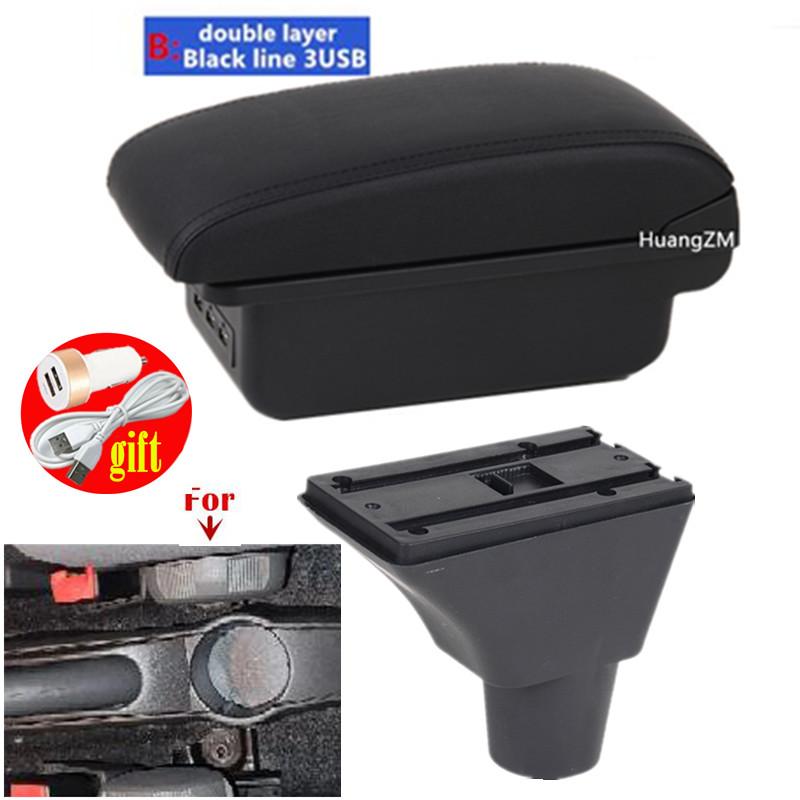 For Fiat Panda II 2 Armrest Box Arm Elbow Rest Center Console Storage box USB Port Interior Dedicated Retrofit Car Accessories