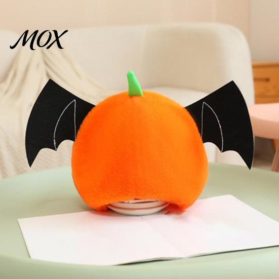 Halloween Costume Headgear Bat Pumpkin Head Hat, Cute Spooky Full Mask for Adults Festive Roleplay Hat Kids, Soft Plush Prop Party Cosplay,