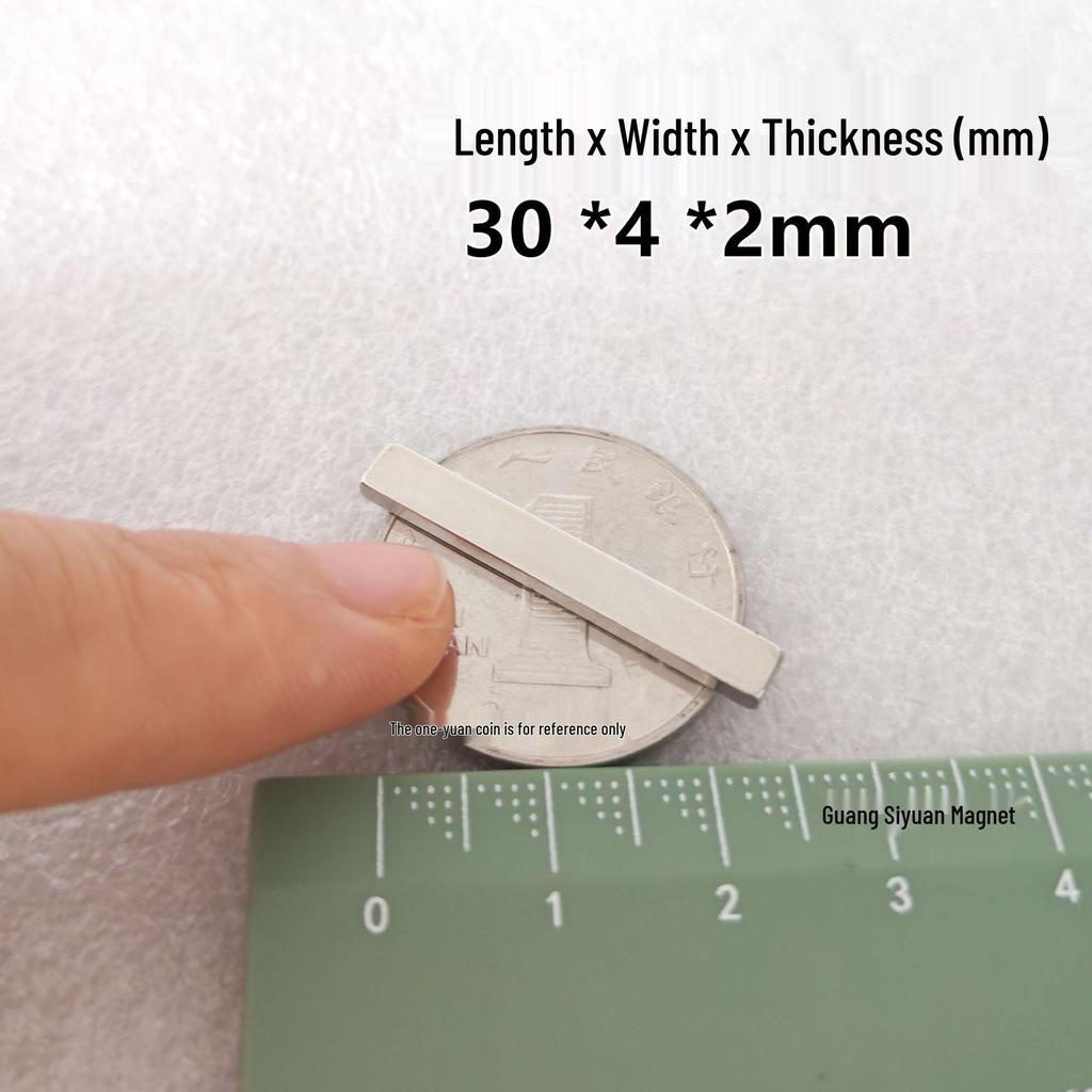N52 Super Strong Neodymium Iron Boron Magnet, Rectangular 25x30x100mm, Permanent Magnetic Steel Sheet.