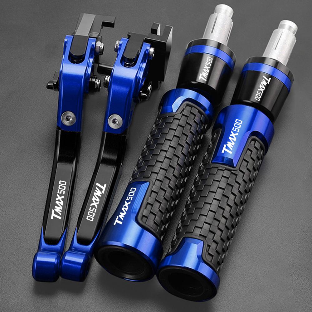 TMAX 500 Motorcycle Brake Clutch Levers Handlebar Grips End For YAMAHA TMAX500 T-MAX 500 2008 2009 2010 2011 2012 2013