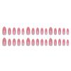 30Pcs Rose‑Pink Gradient Press‑on Nails, Minimalist Gentle Elegant European American Style Removable False Nails