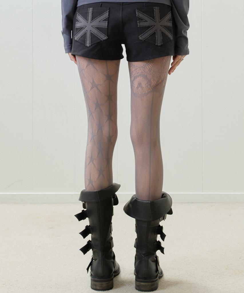 LUVISTRUE El Pocket Patch Belt Shorts(Black)