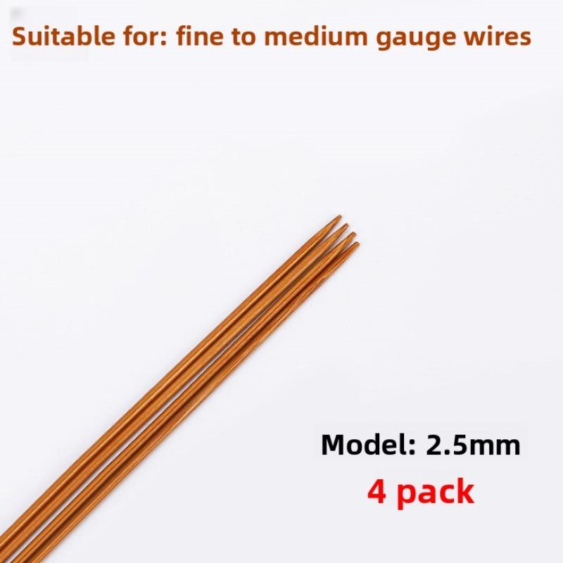 Спицы, Карбонизированные бамбуковые спицы, Шерстяная пряжа, Прямые спицы, Вязаный шарф, Шапка, Шерстяная пряжа Спицы 2.5mm (4 pcs)36cm