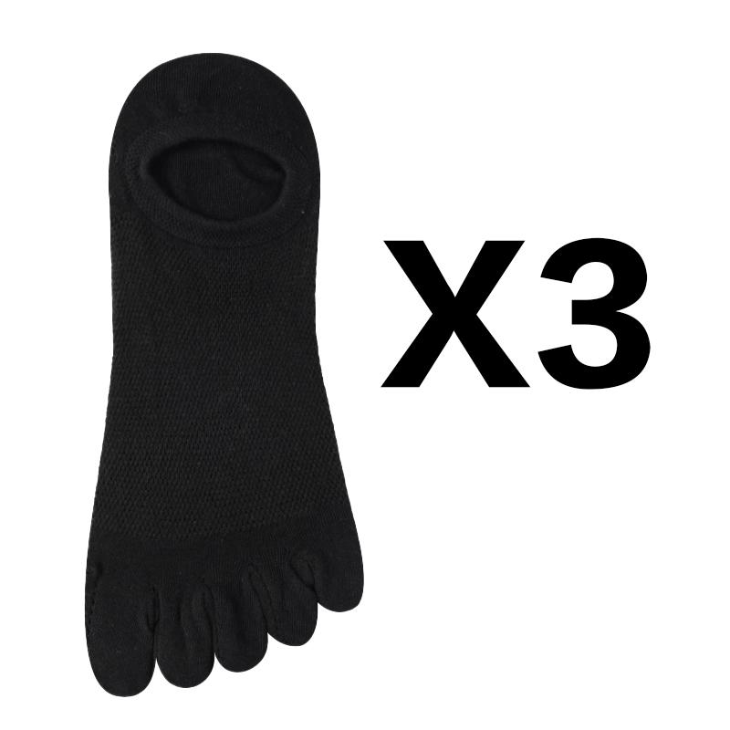 3 Paar/Los Zehensocken Crew Herren und Damen Atmungsaktive Baumwolle Sport Laufen Knöchel Baumwolle Kurz Fünf-Finger-Socken