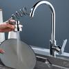 3/2 Modes Faucet Extender with Stretchable Hose Bathroom Sink Sprayer Faucet Kitchen Attachment Faucet Extender Aerator
