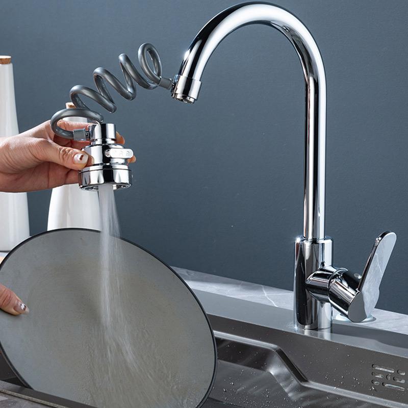 3/2 Modes Faucet Extender with Stretchable Hose Bathroom Sink Sprayer Faucet Kitchen Attachment Faucet Extender Aerator