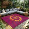 Unique Abstract Area Rug Modern Non-Slip Floor Mat Home Decor Living Room Bedroom Carpet Washable Stylish Design Vibrant Colors