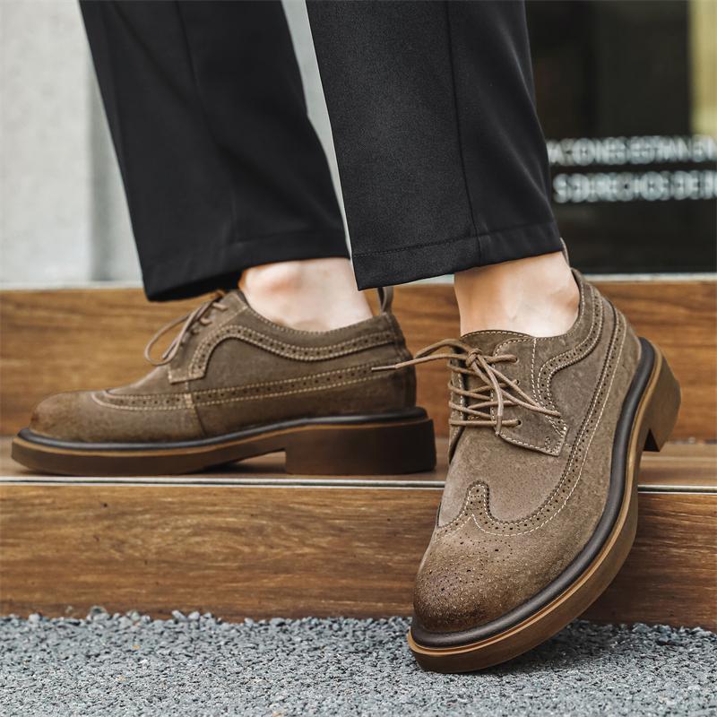 Brogue Buty męskie ze skóry naturalnej Klasyczny styl retro Outdoor rekreacja impreza biznesowa Biuro Ślub Dorosły jakość Buty