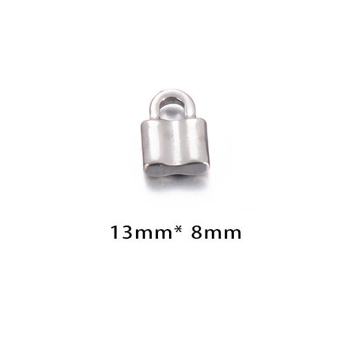 Wholsale 10pcs/lot Stainless Steel Lock Charm Fit Necklace Bracelet Padlock DIY Charm Pendant Jewelry Making