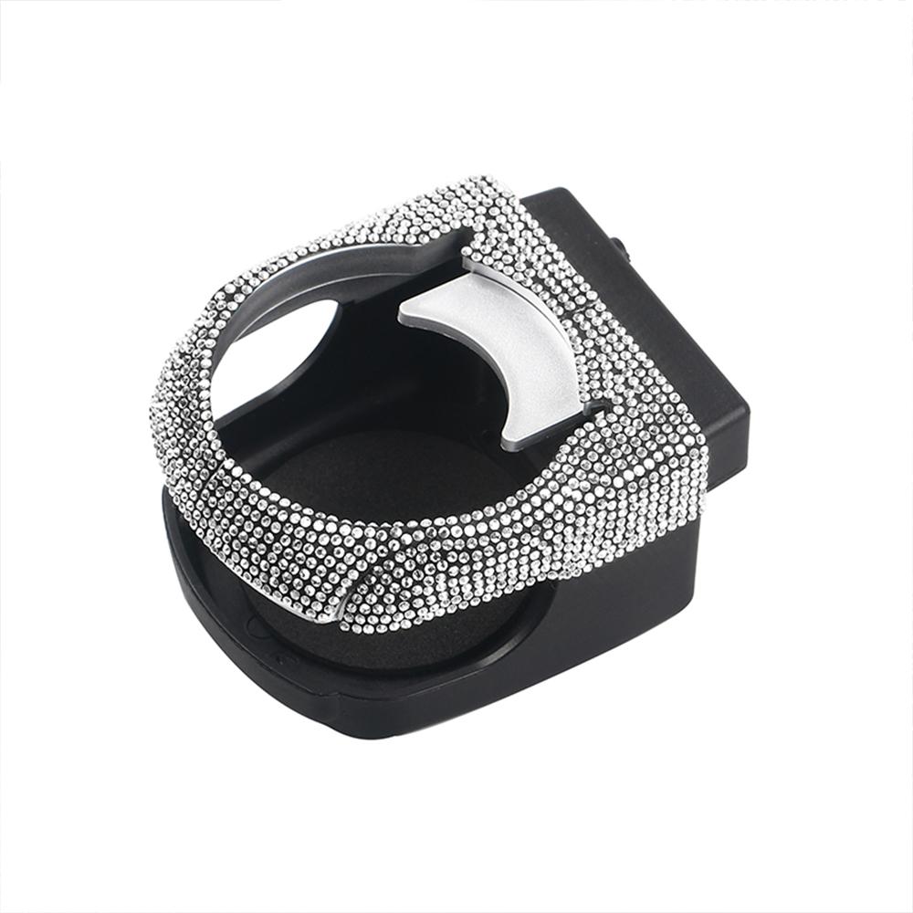 Rhinestone Car Cup Holder Universal Crystal Diamond Beverage Mount Stand Auto Outlet Air Vent Cup Holder Rack Car