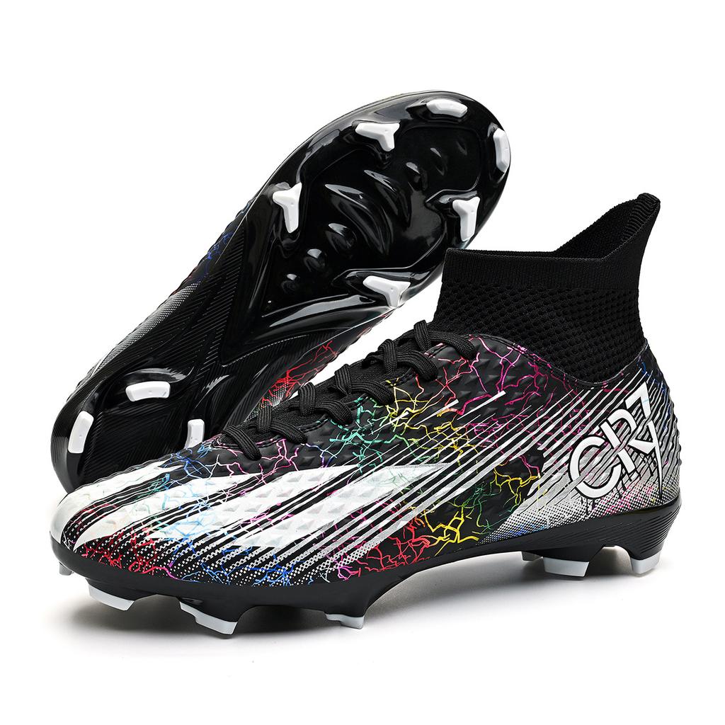 Men'S And Women'S Football Shoes Tf Long Nails Broken Nails Large Size High Top Children'S Professional Game Training Football Shoes