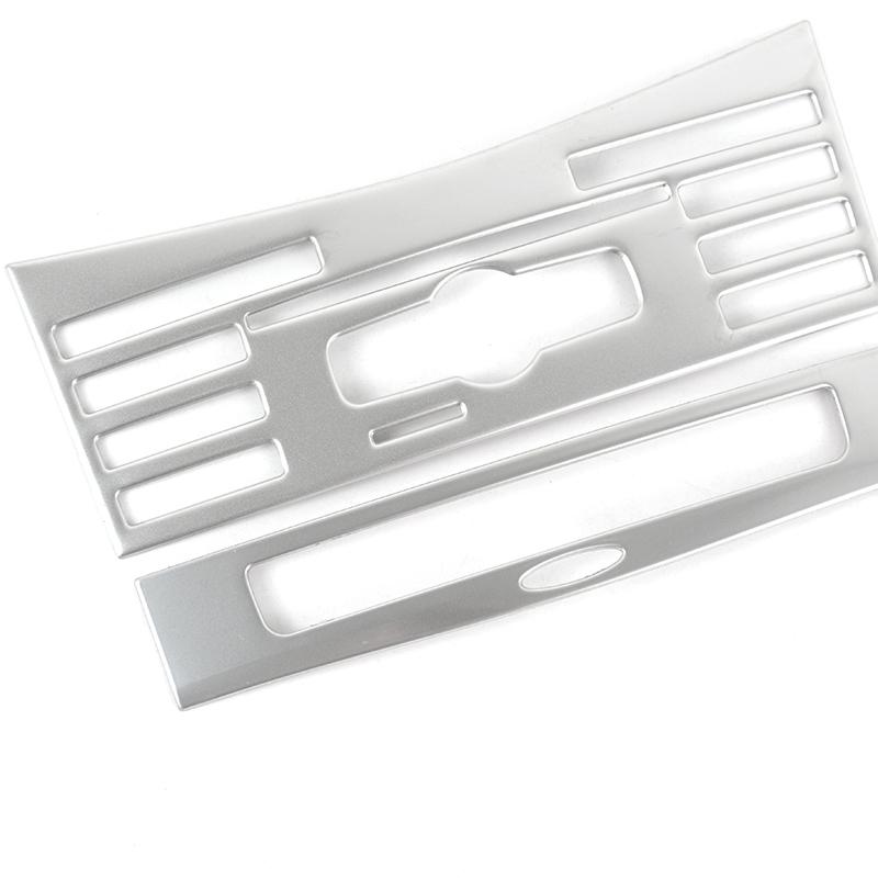 Carbon Fiber Color Car Console Air Condition CD Button Panel Frame Trim For Mercedes Benz E Class W212 2014-2015 Accessories