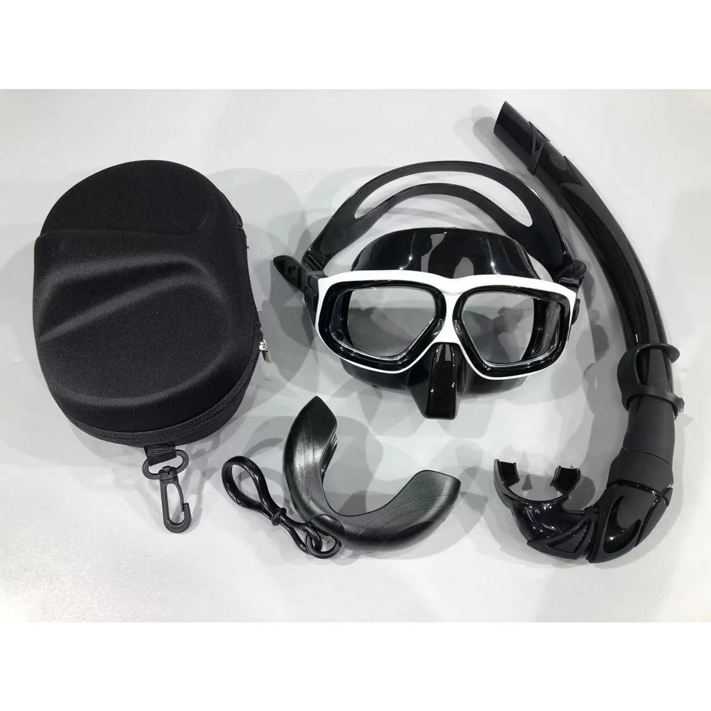 Professional Adult Silicone Waterproof Diving Mask, Diving Mirror, Anti Fog Floating Diving Set, Large Frame Deep Set