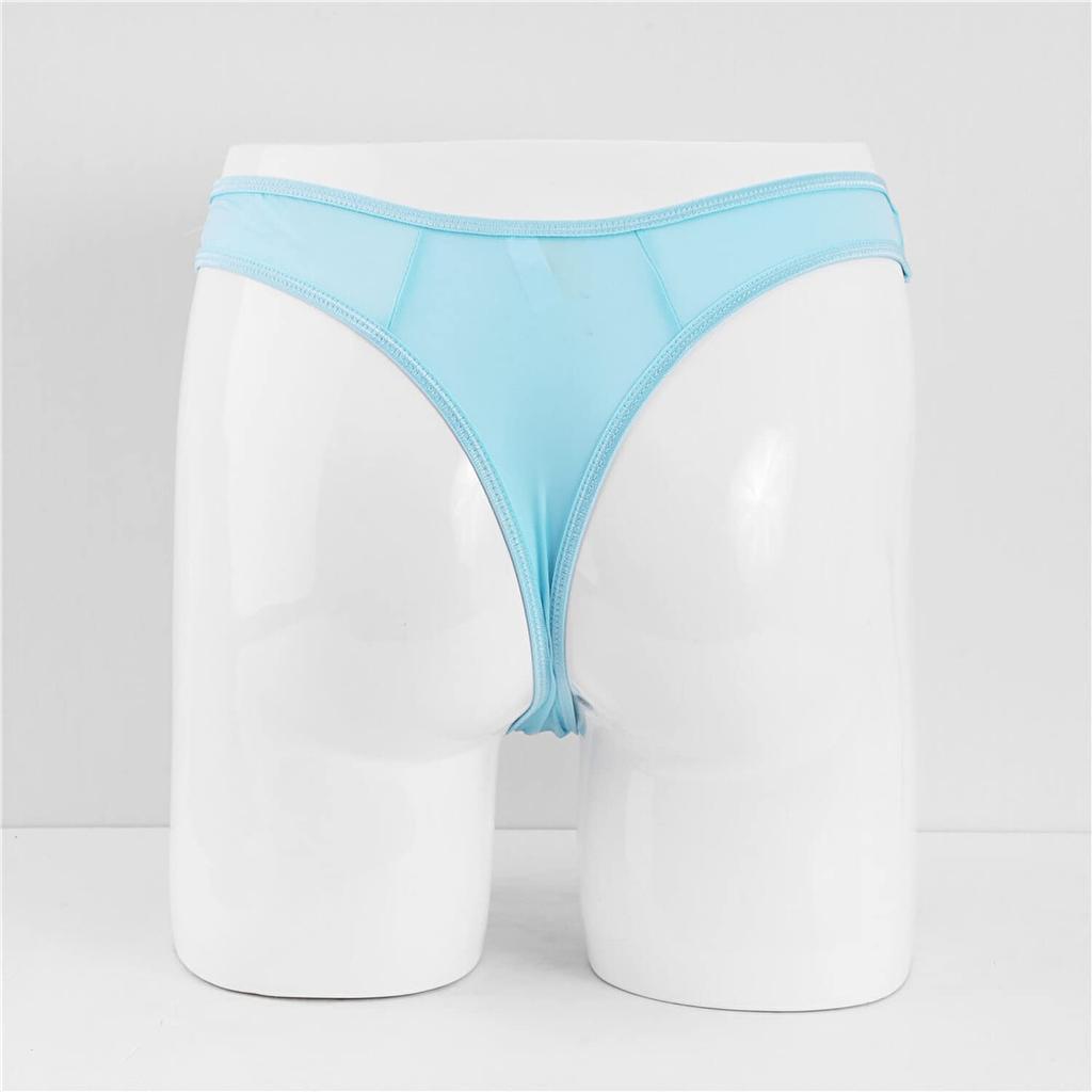 Pupule Holomua Sexy Bikini Super Boxer Briefs Men's Front-Open T-Back Panties, Underwear, Front-Opening, C-String, O-Back Briefs, Sexy, Low-Rise,