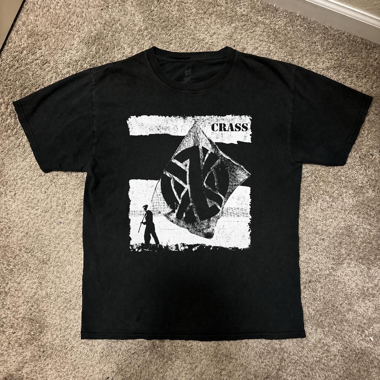 Reprint Crass Band Basic Black Unisex Short Sleeve T-Shirt, S-5XL S разноцветный
