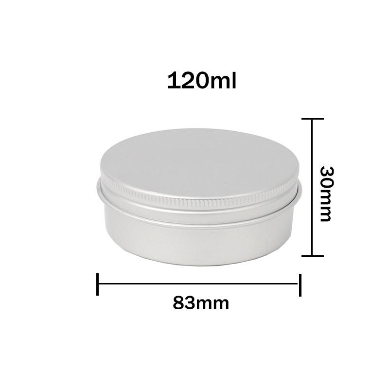 5g-250g Multi-Size Multi-Color Threaded Aluminum Tea Box Metal Can
