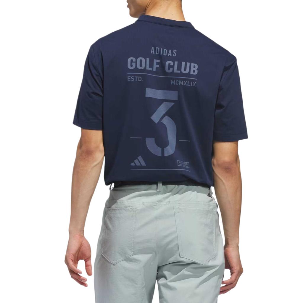 adidas Golf Clothing Men's Collegiate Marine Blue Stand Collar Moderate JY5427