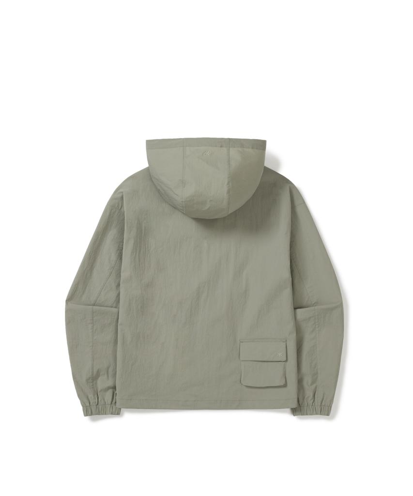 Snowpeak Apparel Root Women'S Pocket Windbreaker (S26Mwrwb61) Khaki Gray