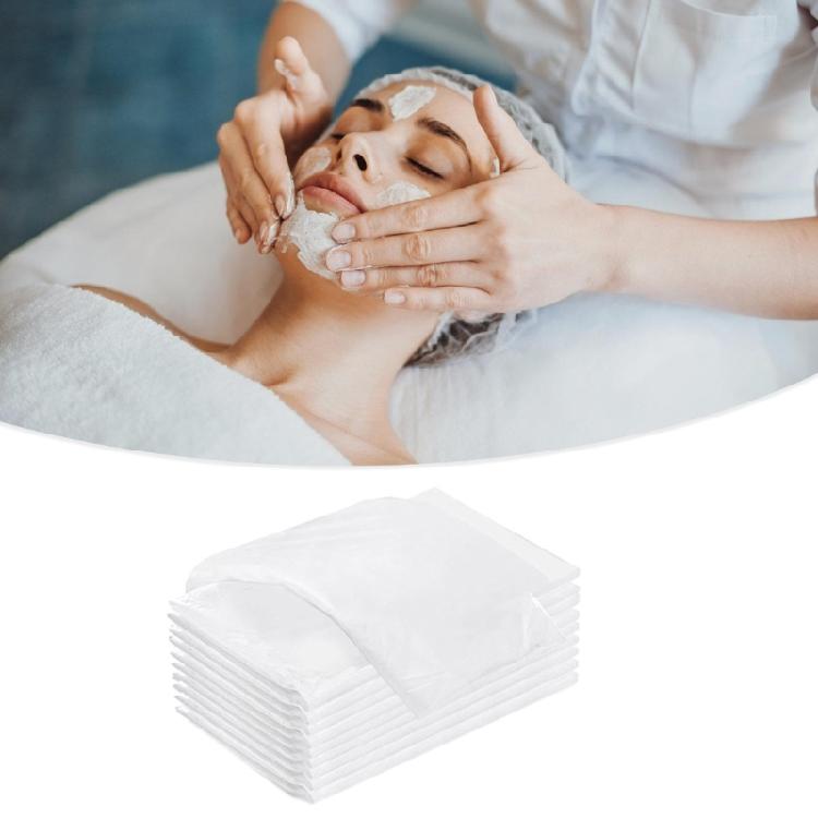 10pcs Disposable Nonwoven Bed Covers Breathable Oil Proof Sheets for Massage Table Salon Hospital 90x220CM 110x210CM