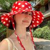 Lace Women Fisherman Hat Red Bucket Hat Fashion Summer Sun Hat  Beach