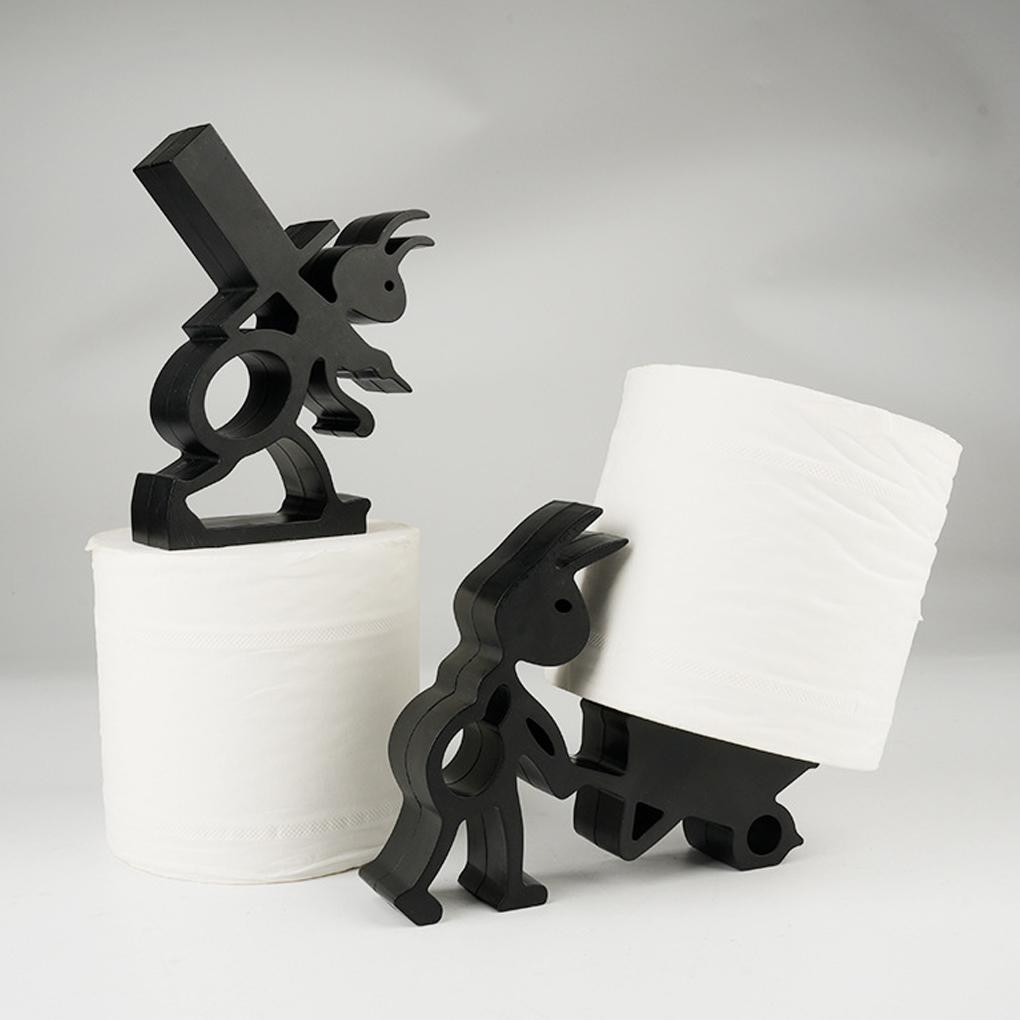 2PCS/SET Cute Simple Animal Tissue Holder -Minimalist And Practical Paper Roll Holder An Ideal Creative For Holiday Gift Idea