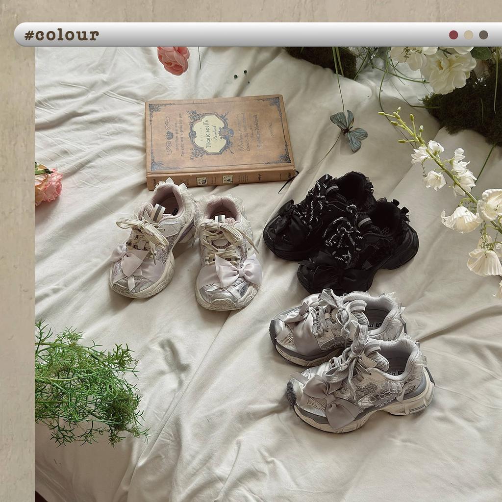 XSHX retro court wind function sneakers girls cushioning support Velcro design double mesh autumn and winter breathable